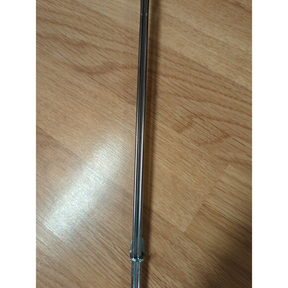 Androck Grilling Fork Chrome Plate Wood Carved Telescoping Handle Vintage - Picture 5 of 11